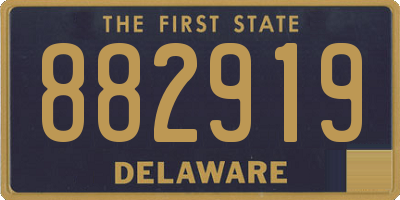 DE license plate 882919