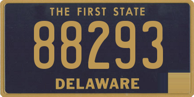 DE license plate 88293