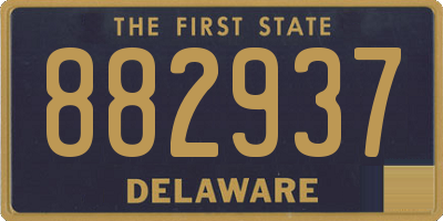 DE license plate 882937
