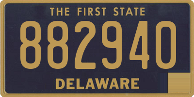 DE license plate 882940