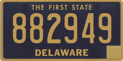 DE license plate 882949