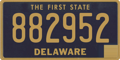 DE license plate 882952