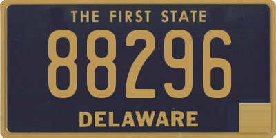 DE license plate 88296
