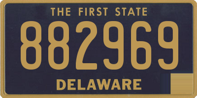 DE license plate 882969