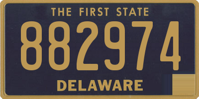 DE license plate 882974