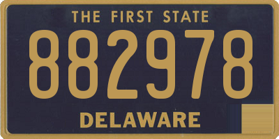 DE license plate 882978
