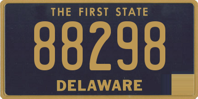 DE license plate 88298