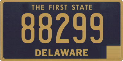 DE license plate 88299