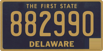 DE license plate 882990