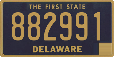 DE license plate 882991