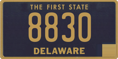 DE license plate 8830