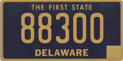 DE license plate 88300