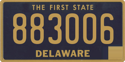 DE license plate 883006