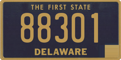 DE license plate 88301