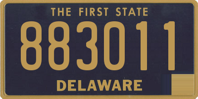 DE license plate 883011
