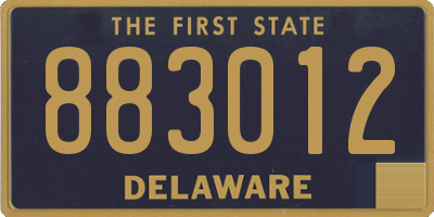 DE license plate 883012