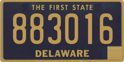 DE license plate 883016