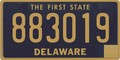 DE license plate 883019