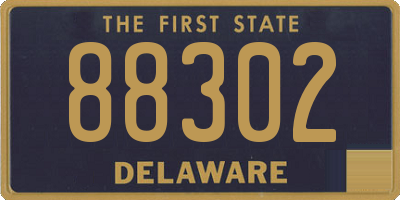 DE license plate 88302