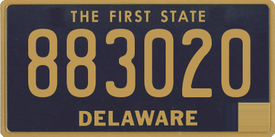 DE license plate 883020