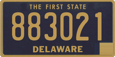 DE license plate 883021