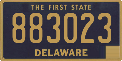 DE license plate 883023
