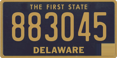 DE license plate 883045
