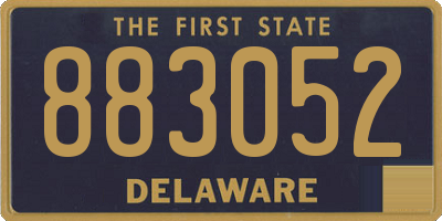 DE license plate 883052