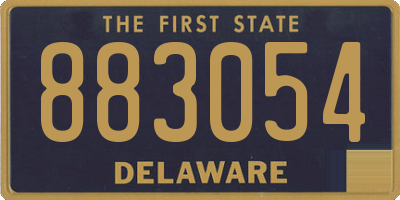 DE license plate 883054