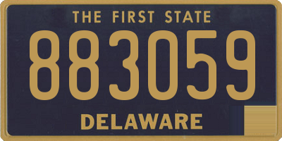DE license plate 883059