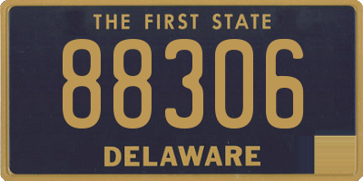 DE license plate 88306