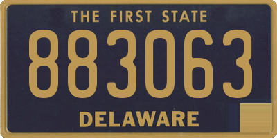 DE license plate 883063