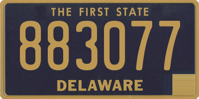 DE license plate 883077