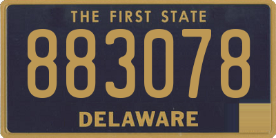 DE license plate 883078