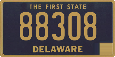 DE license plate 88308