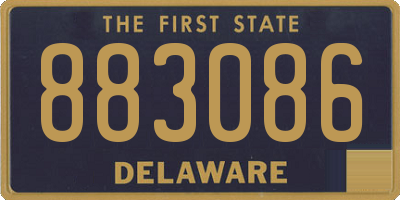 DE license plate 883086