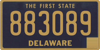 DE license plate 883089