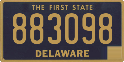 DE license plate 883098