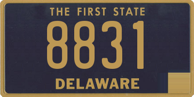 DE license plate 8831