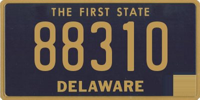 DE license plate 88310