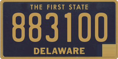 DE license plate 883100