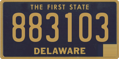 DE license plate 883103