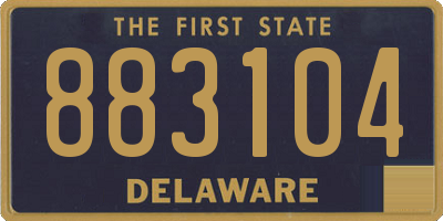 DE license plate 883104