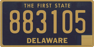 DE license plate 883105