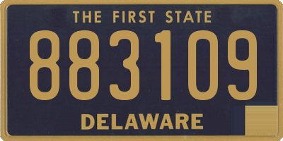 DE license plate 883109