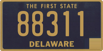 DE license plate 88311