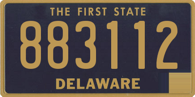 DE license plate 883112