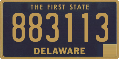DE license plate 883113