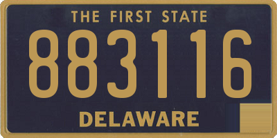 DE license plate 883116