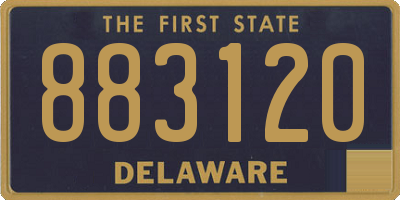 DE license plate 883120
